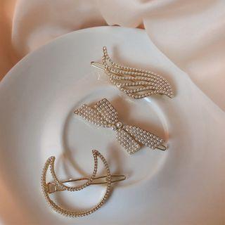925 Sterling Silver Moon Hair Clip