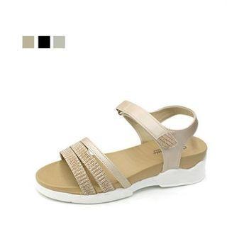 Glittered Strap Sandals