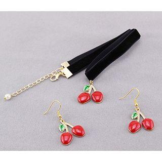 Cherry Earring / Choker