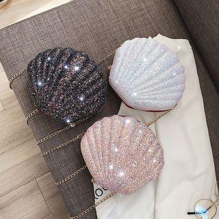 Glitter Shell Crossbody Bag