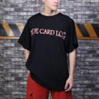 Elbow-sleeve Zip-up Back Lettering T-shirt