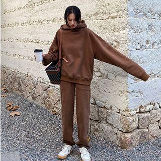 Plain Hoodie / Harem Sweatpants / Set