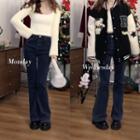 Flared Mid Rise Jeans