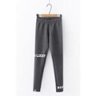 Letter Cropped Pants