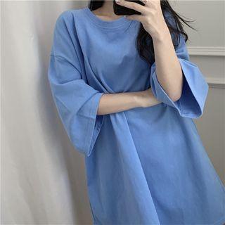 Short-sleeve Round-neck Oversized T-shirt