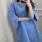 Short-sleeve Round-neck Oversized T-shirt