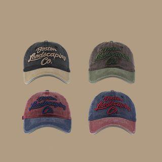 Embroidered Washed Baseball Cap
