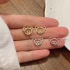 Bear Rhinestone Earring