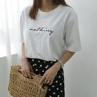 Nothing Embroidered Cotton T-shirt