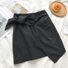 Asymmetric Plaid High-waist A-line Skirt