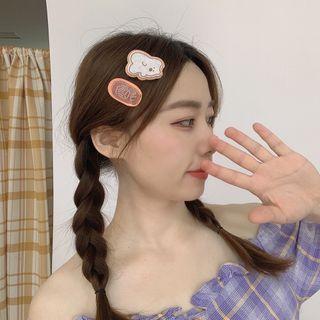 Set Of 2: Bear Acrylic Hair Clip (various Designs)