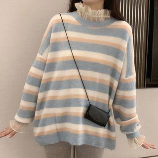 Striped Sweater / Long-sleeve Top