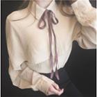 Bow Frilled Long-sleeve Top