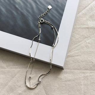 Metallic Layered Ankle Bracelet