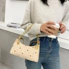 Chain Detail Printed Hobo Bag