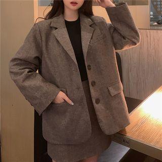 Set: Blazer + A-line Mini Skirt