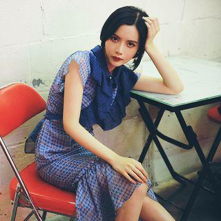 Set: Short-sleeve Shirt + Mermaid Midi Skirt