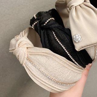 Rhinestone Knotted Headband