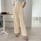 Belted Loose-fit Dress Pants