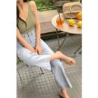 Mid-rise Wide-leg Ice Jeans