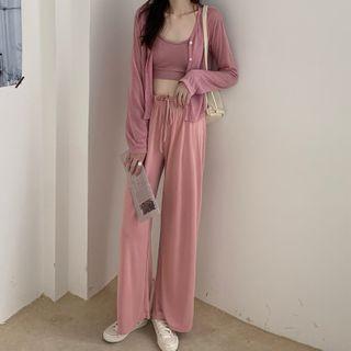 Crop Tank Top / Light Jacket / Sweatpants