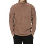 Mock-neck Loose-fit Napped Pullover