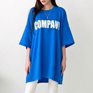 Vivid Letter Oversized T-shirt