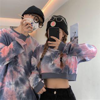 Couple Matching Dye Print Sweatshirt