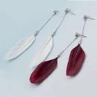 925 Sterling Silver Feather Earring