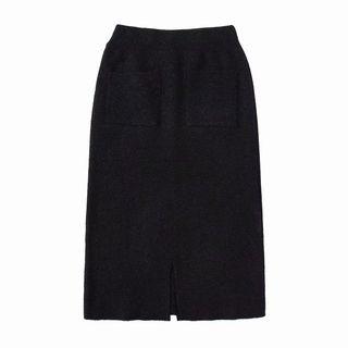 Pencil Knit Skirt Black - One Size