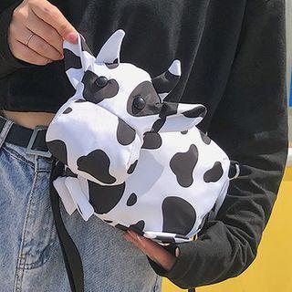 Cow Crossbody Bag White - One Size