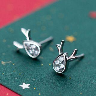 Sterling Silver Christmas Reindeer Earring