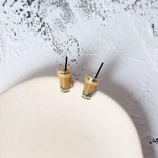 Resin Miniature Milk Tea Earring
