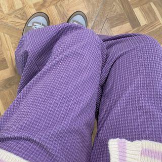 Houndstooth Corduroy Wide Leg Pants