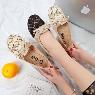 Round-toe Bow Flats