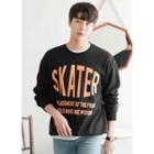 Skater Letter-printed Sweatshirt