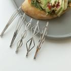 Various Hair Pin Set 5 Silver - One Size