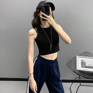 Mock Two-piece Crop Tank Top