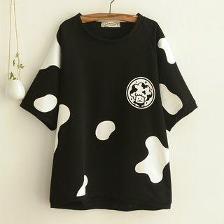 Cow Print Dress Short-sleeve T-shirt