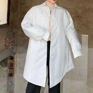 Pinstripe Padded Shirt