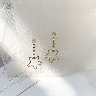 Alloy Star Dangle Earring 1 Pair - Ear Studs - One Size