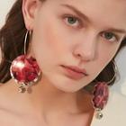 Acrylic Dangle Earring 1 Pair - 925 Silver - One Size