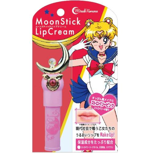 Creer Beaute - Sailor Moon Miracle Romance Moon Stick Lip Cream (strawberry Pink) (limited Edition) 1 Pc