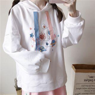 Embroidered Hoodie / A-line Skirt