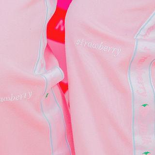 Strawberry Milk Lettering Loose-fit Sweatpants