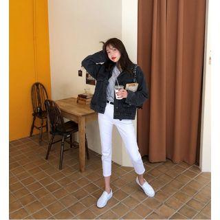 Pocket-detail Denim Jacket One Size