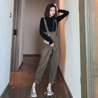 Set: Long-sleeve T-shirt + Straight Leg Jumper Pants