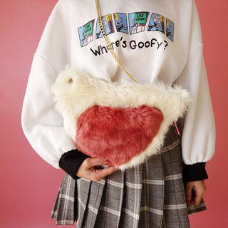 Cartoon Faux-fur Cross Bag