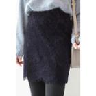 Fringed Lace H-line Mini Skirt