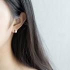 925 Sterling Silver Faux Pearl Light Bulb Earring
